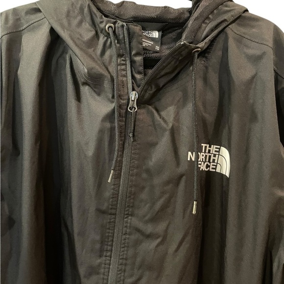North Face Men’s Jacket Black Windbreaker Hooded Lightweight Polyester Size: 2XL - Picture 3 of 7